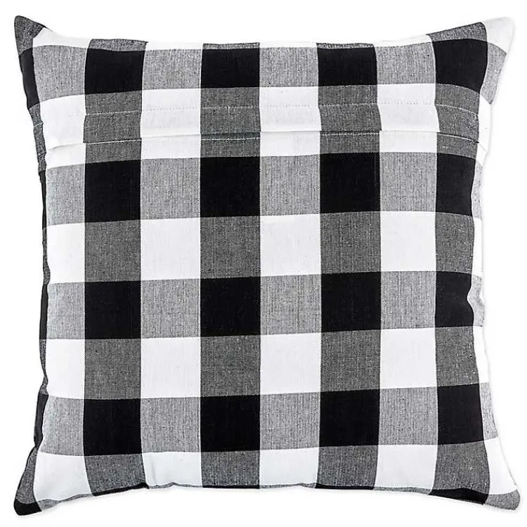 Discount and White Gingham Pillow Covers, Set of 4 Pillows