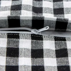 Discount and White Gingham Pillow Covers, Set of 4 Pillows