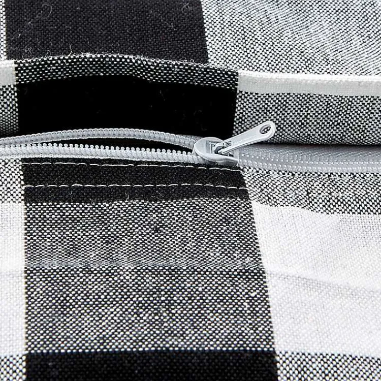 Discount and White Gingham Pillow Covers, Set of 4 Pillows