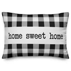 Outlet Black and White Home Sweet Home Pillow Pillows