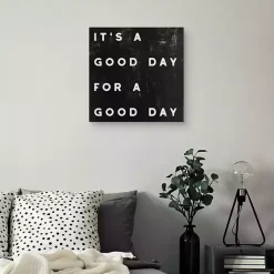 Kirklands Home Wall Quotes & Signs|Black and White It’s a Good Day Canvas Art Print