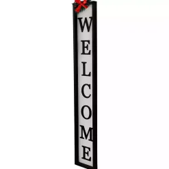 Outlet Black and White Welcome Christmas Porch Board Outdoor Christmas Decorations