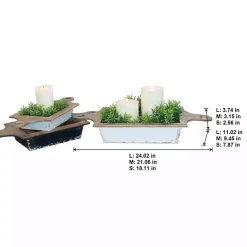 Online Black and White Wooden Base Bowls, Set of 3 Decorative Bowls & Jars