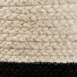 Hot Black and White Woven Basket with Tassel, 19 in. Baskets & Boxes