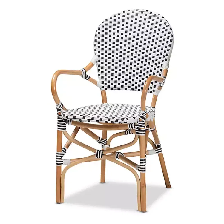 Kirklands Home Dining Sets|Black and White Woven 5-pc. Dining Set