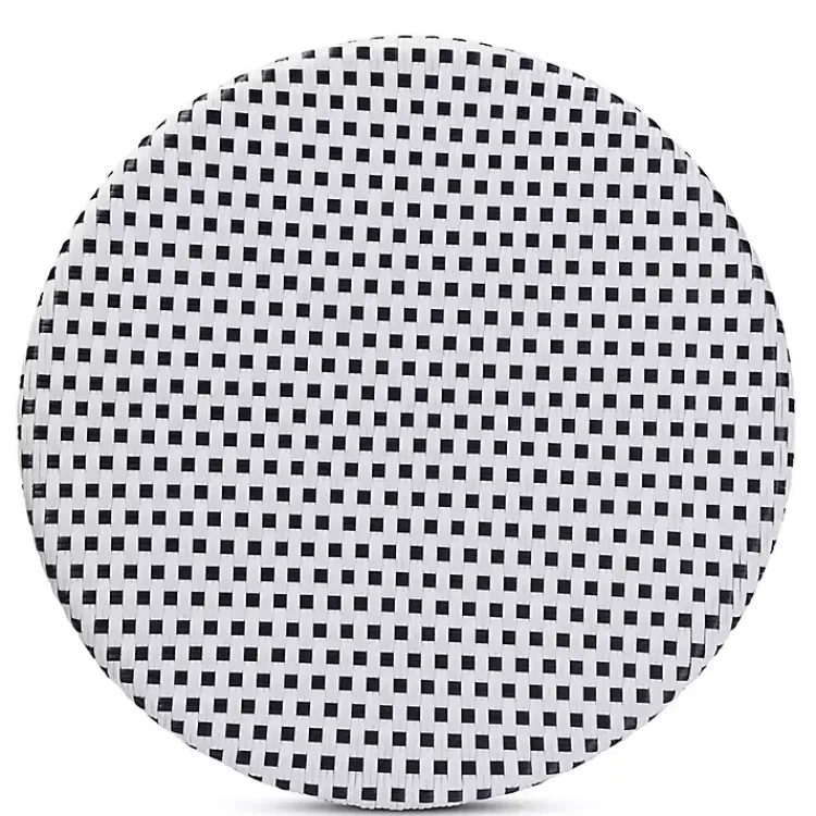 Kirklands Home Dining Sets|Black and White Woven 5-pc. Dining Set