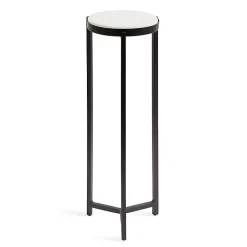Kirklands Home Accent & End Tables|Angular Marble Accent Table Black