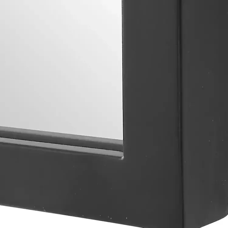 Kirklands Home Decorative Mirrors|Arched Scallop Edge Wall Mirror Black