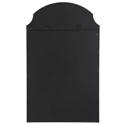 Kirklands Home Decorative Mirrors|Arched Scallop Edge Wall Mirror Black