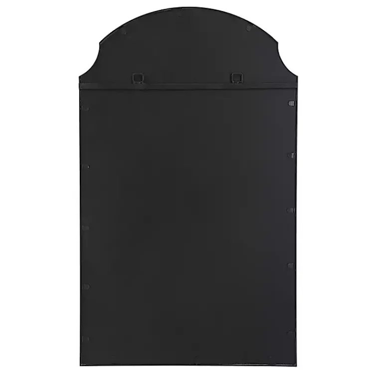 Kirklands Home Decorative Mirrors|Arched Scallop Edge Wall Mirror Black