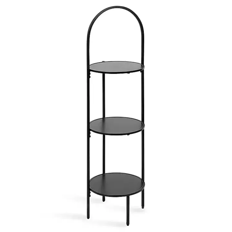 Kirklands Home Planters|Arched 3-Tier Plant Stand Black
