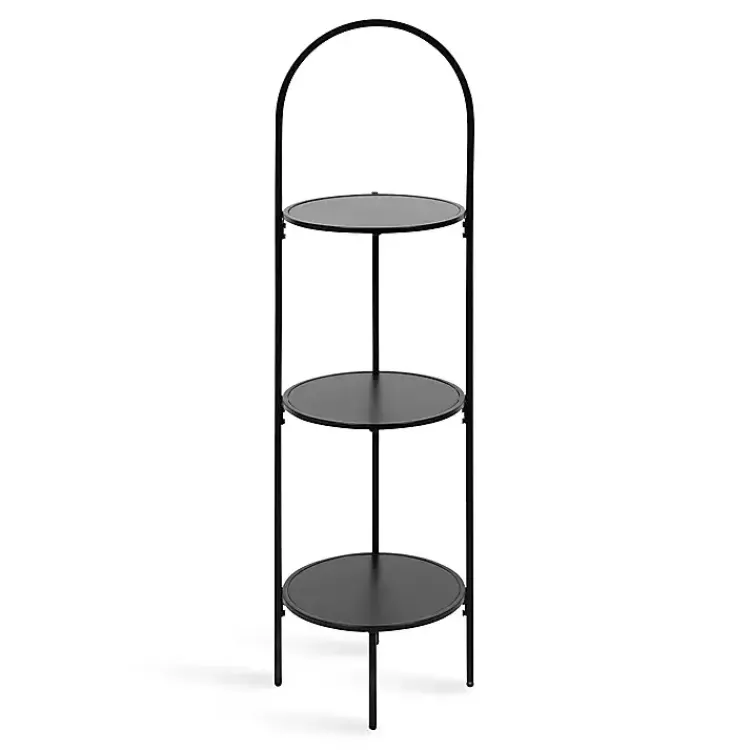 Kirklands Home Planters|Arched 3-Tier Plant Stand Black