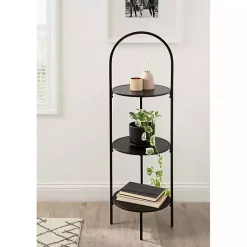 Kirklands Home Planters|Arched 3-Tier Plant Stand Black