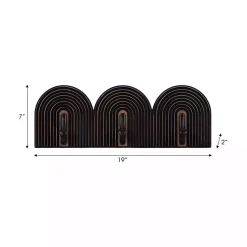 Kirklands Home Hooks|Black Arched Wall Hooks