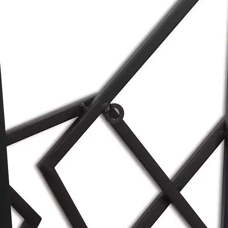 Kirklands Home Wall Plaques|Astraga Pentagon Plaque Black