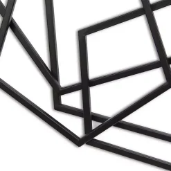 Kirklands Home Wall Plaques|Astraga Pentagon Plaque Black