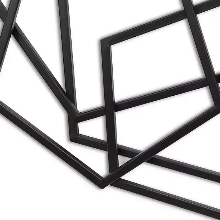 Kirklands Home Wall Plaques|Astraga Pentagon Plaque Black