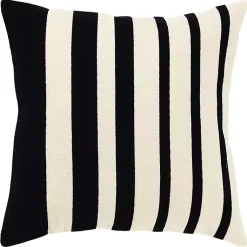 New Black Asymmetrical Linear Throw Pillow Pillows