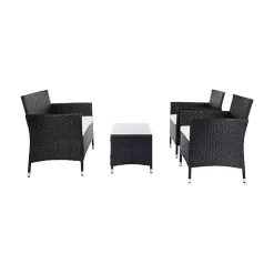 Kirklands Home Outdoor Sets|Black Box Wicker 4-pc. Outdoor Living Set