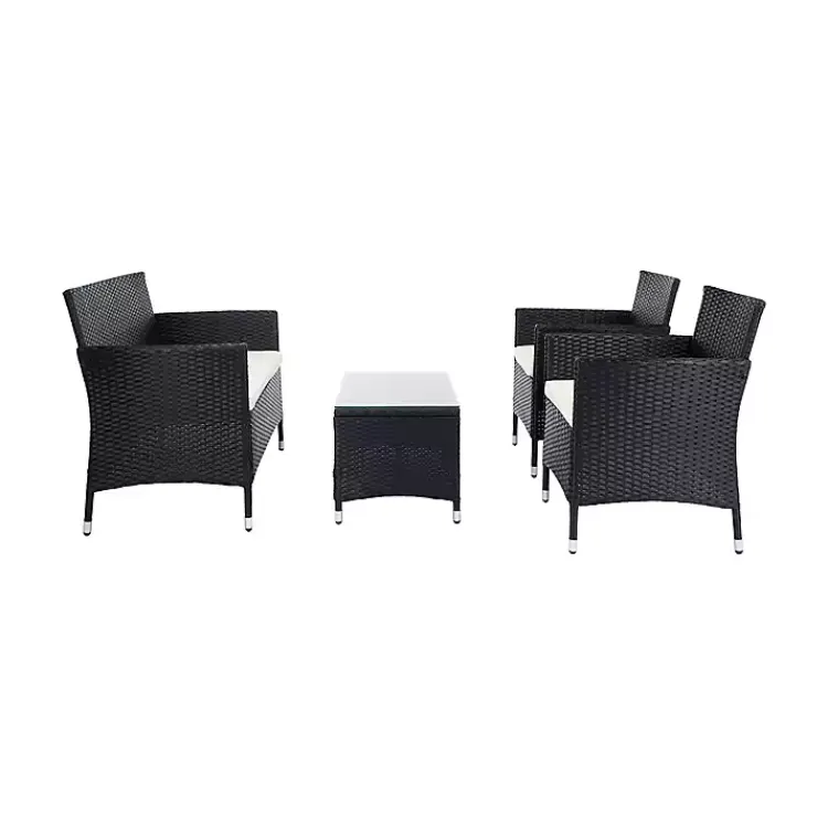 Kirklands Home Outdoor Sets|Black Box Wicker 4-pc. Outdoor Living Set