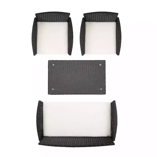 Kirklands Home Outdoor Sets|Black Box Wicker 4-pc. Outdoor Living Set