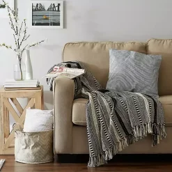 Hot Braided Fringe Throw Blankets & Throws
