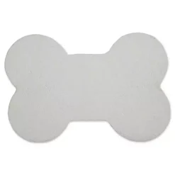 Kirklands Home Kitchen & Floor Mats|Black Buffalo Check Bone Pet Bowl Mat