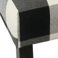 Kirklands Home Dining Chairs|Buffalo Check Dining Chairs, Set of 2 Black