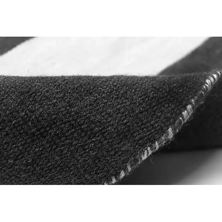 Kirklands Home Outdoor Rugs|Black Cabana Stripe Indoor/Outdoor Area Rug, 5x7