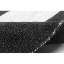 Kirklands Home Outdoor Rugs|Black Cabana Stripe Indoor/Outdoor Area Rug, 8x8