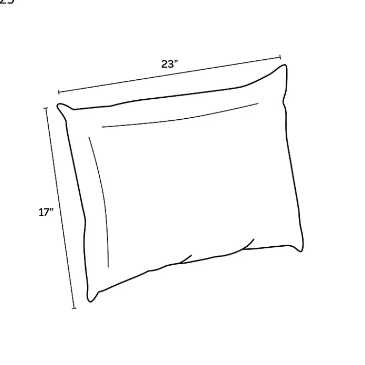 Kirklands Home Outdoor Cushions & Pillows|Cabana Stripe Outdoor Lumbar Pillow Black