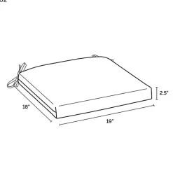 Kirklands Home Outdoor Cushions & Pillows|Cabana Stripe Outdoor Seat Cushion Black