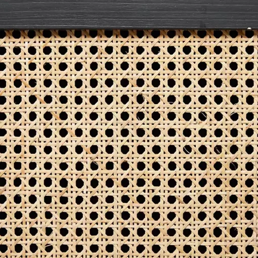 Kirklands Home Cabinets & Sideboards|Black Cane 2-Door Media Cabinet