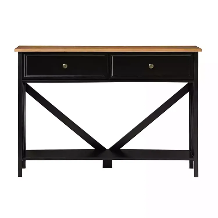 Kirklands Home Console Tables|Cara Console Table Black