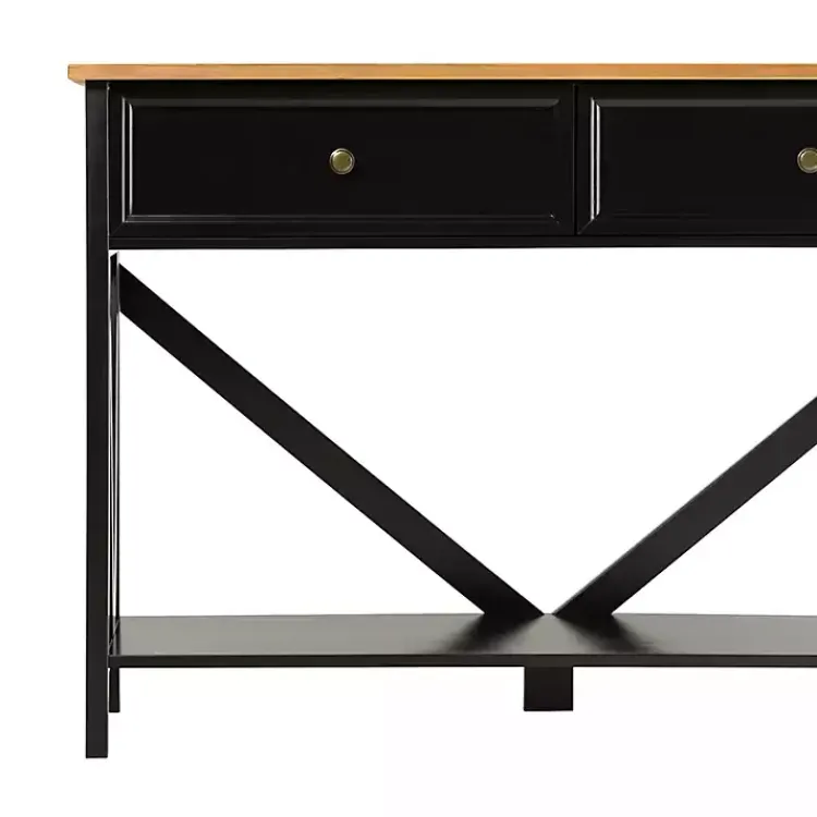 Kirklands Home Console Tables|Cara Console Table Black