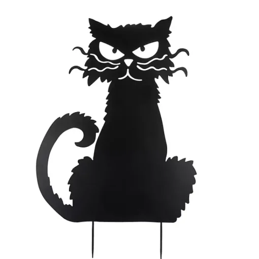 Clearance Cat Metal Yard Stake Halloween