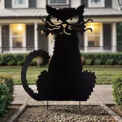 Clearance Cat Metal Yard Stake Halloween