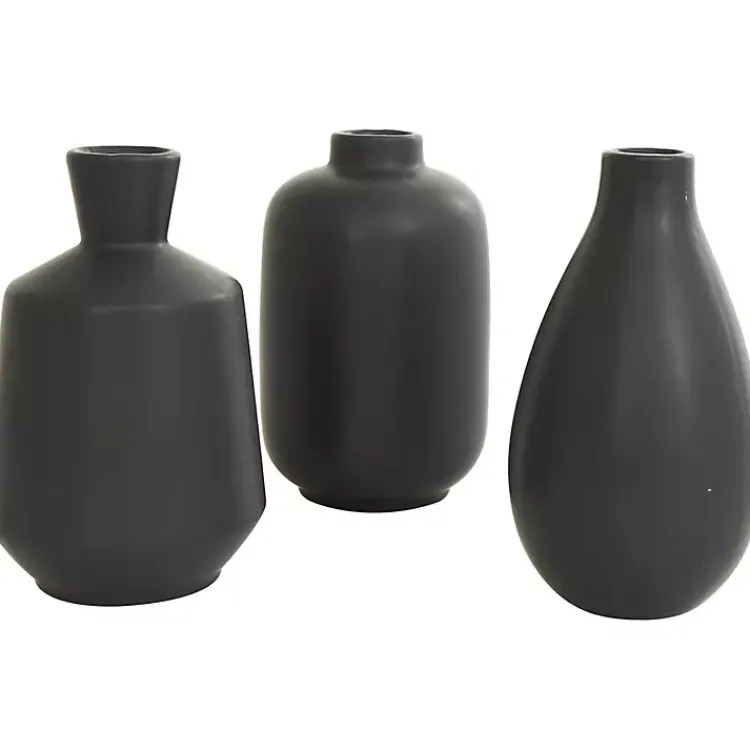 Discount Ceramic Contemporary Vases, Set of 3 Vases