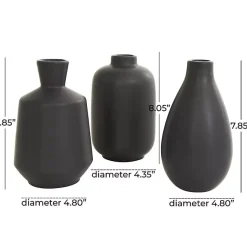 Discount Ceramic Contemporary Vases, Set of 3 Vases