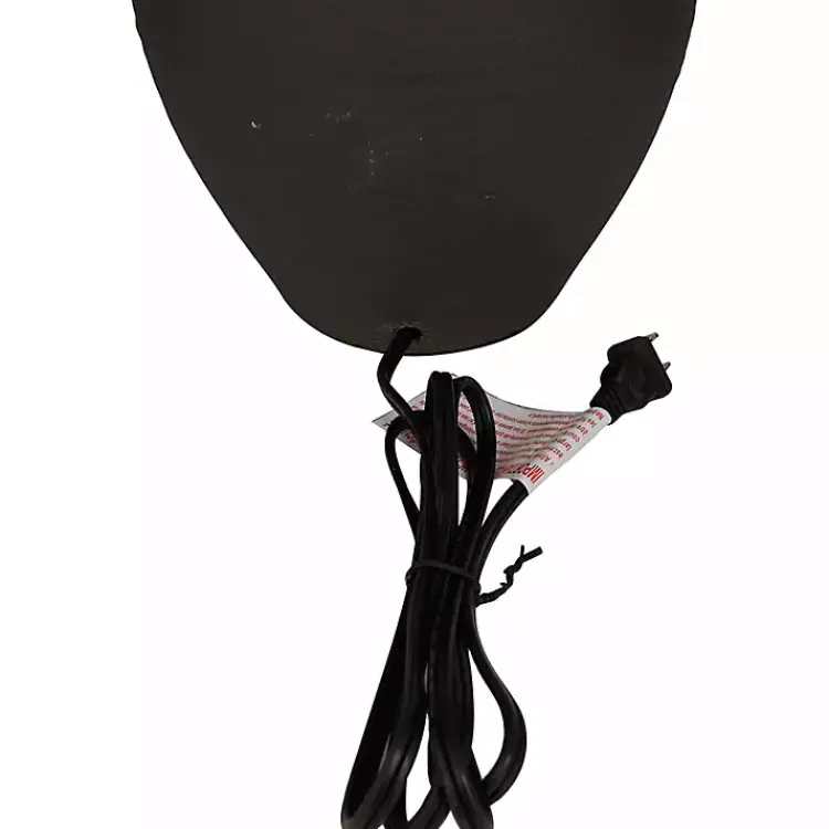 Kirklands Home Table Lamps|Black Ceramic Hourglass Simple Large Table Lamp White