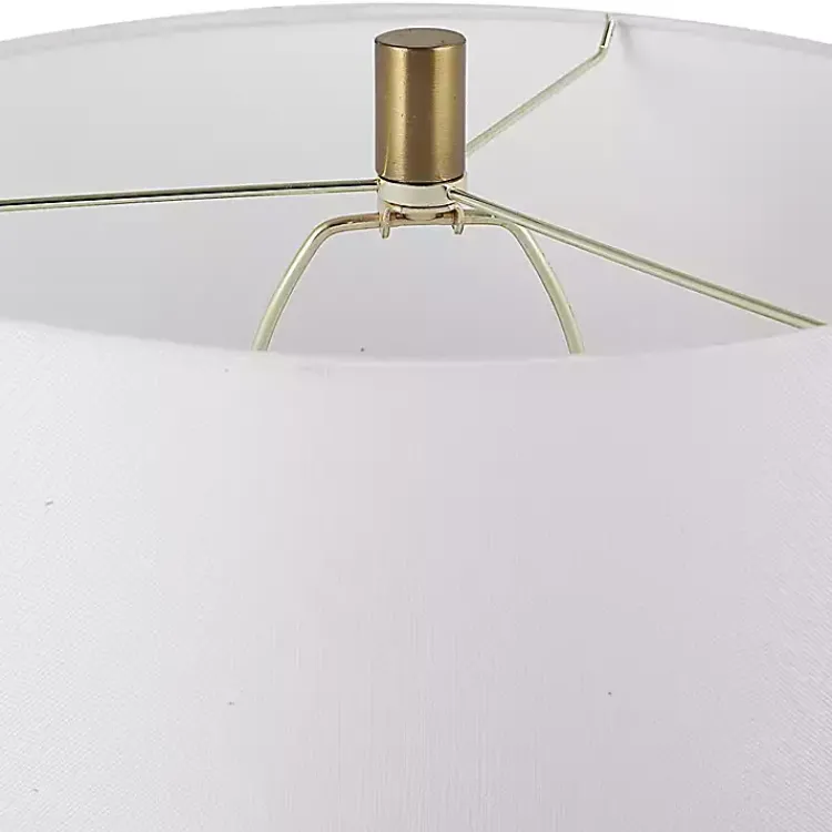 Kirklands Home Table Lamps|Black Ceramic Ribbed Table Lamp White