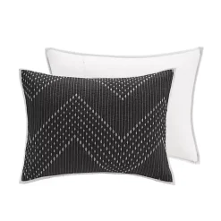 Kirklands Home Bedspreads & Coverlets|Chevron Full/Queen 3-pc. Coverlet Set Black