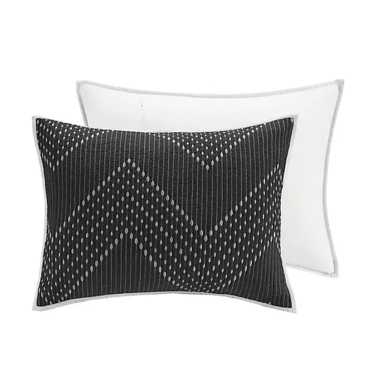 Kirklands Home Bedspreads & Coverlets|Chevron Full/Queen 3-pc. Coverlet Set Black
