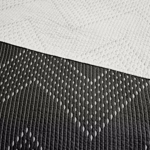 Kirklands Home Bedspreads & Coverlets|Chevron Full/Queen 3-pc. Coverlet Set Black