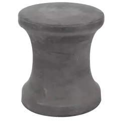 Kirklands Home Outdoor Tables|Clay Hourglass Accent Table Black