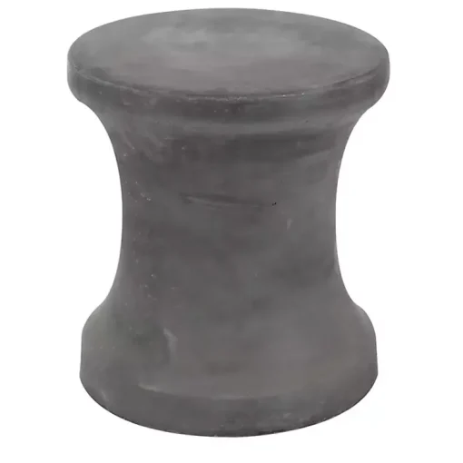 Kirklands Home Outdoor Tables|Clay Hourglass Accent Table Black