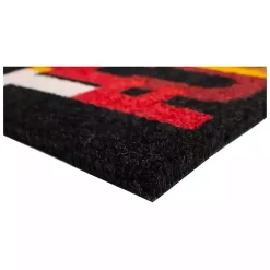Black Colorblock Thankful Doormat Fall