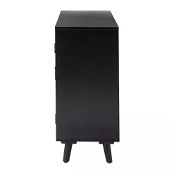 Kirklands Home Cabinets & Sideboards|Contemporary Lattice Doors Sideboard Black
