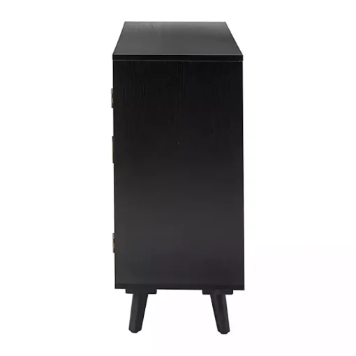 Kirklands Home Cabinets & Sideboards|Contemporary Lattice Doors Sideboard Black