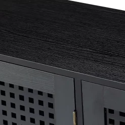 Kirklands Home Cabinets & Sideboards|Contemporary Lattice Doors Sideboard Black